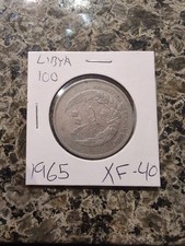 1965 Libya 100 Milliemes Coin 1965 CXF-40