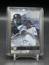 Bryan Abreu Rookie Framed Autograph Card 2020 Topps Gol. rookie card picture
