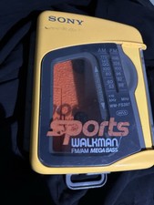 Sony Sports Walkman FM/AM Mega Bass Cassette Player WM-FS 397 Parts Or Repair 