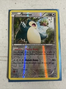 Pokemon Reverse Holo Snorlax XY - BREAKthrough 118/162