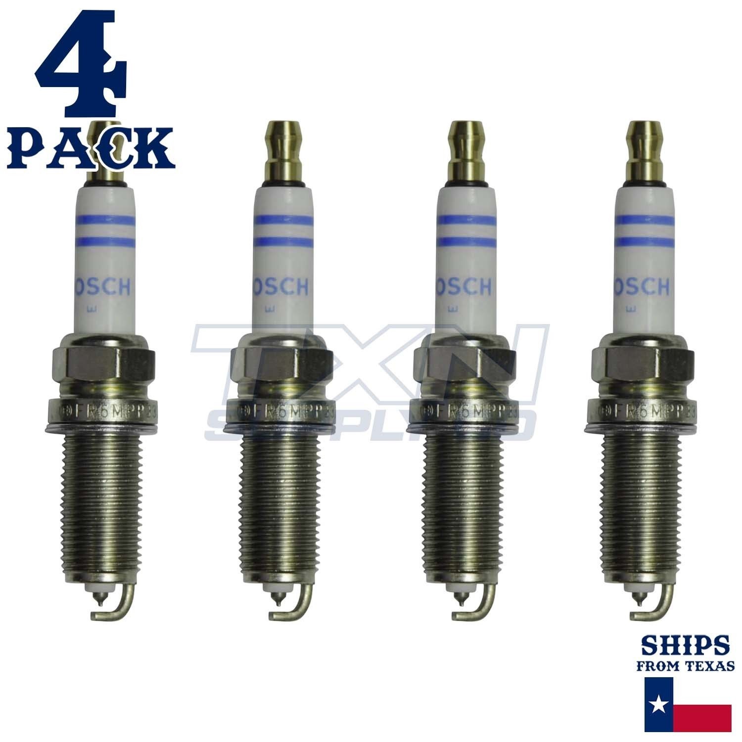 4 Pack BoschÃÂ FR6MPP332ÃÂ Double Platinum Spark Plugs