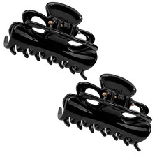 Camila Paris CP2671/2 French Hair Clip for 1 Count Pack of 2 , Black 1"
