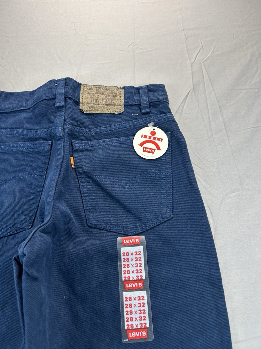 Vintage Levis 550 Student Jeans 26X32 Men's Orange Tab Blue USA
