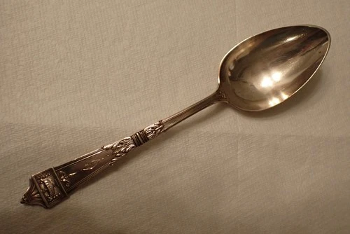 LANSDOWNE Sterling SERVING SPOON by GORHAM 8.25 in G mono