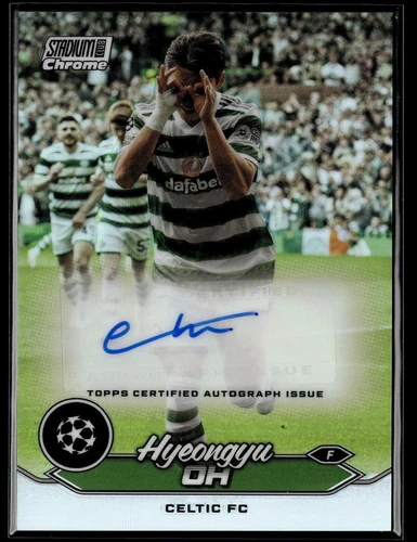 2023-24 Stadium Club Chrome UEFA #CA-HO Hyeongyu Oh Auto Refractor