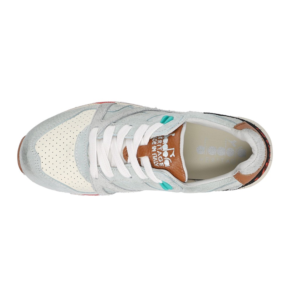 【 sige  】 diadora N9000 Anice Italia Lace Up Mens Grey Sneakers Casual Shoes