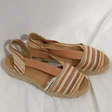 NWT Toni Pons Origens Tan Estel Espadrilles Sandals Size 36, No Box