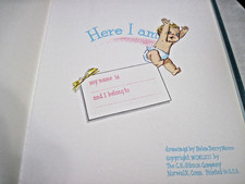 Vtg 1962 Baby Boy Here I Am Combo Photo Book Helen Berry Moore Unused NIB 8x11