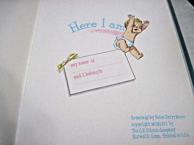 Vtg 1962 Baby Boy Here I Am Combo Photo Book Helen Berry Moore Unused NIB 8x11