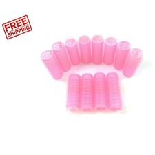 Compact Self-Grip Hair Rollers 2PCS 20mm Heatless Rollers in Random Colors