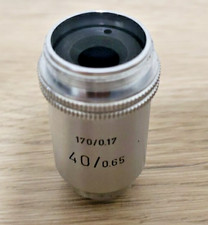 Leitz Wetzlar Microscope Objective Lens 170/0.17 40x /0.65 40/0.65