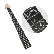 New Maple Electric Guitar Neck 24 Fret 25.5 Inch Rosewood Fretboard Locking Nut