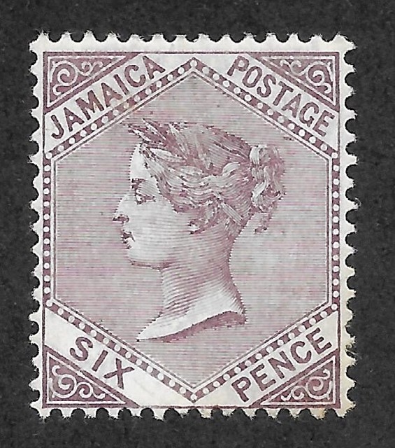 Jamaica #51 MH VF - 6p. Dull Violet - - - cv$35