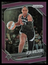 A'Ja Wilson 2025 Panini Prizm WNBA Prizms Blue #76 Las Vegas Aces! 115/149