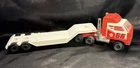 Vintage 1980s Tonka Bell AC #66 Car Hauler Semi Truck 1:24 Red Plastic & Trailer