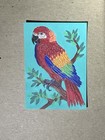 Aceo Original Colorful Macaw Parrot Tropical Bird On Branch Painting By Kcrea — photo 2