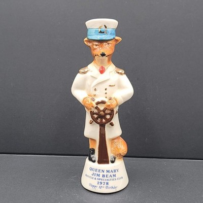 Vtg 1978 Jim Beam Queen Mary Bottle Specialties Club Paper Weight