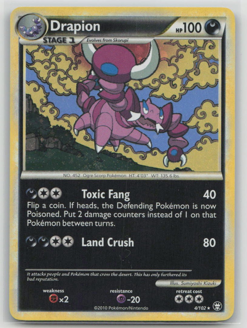 Drapion - TM Triumphant #4/102 Holo Rare Holo NM