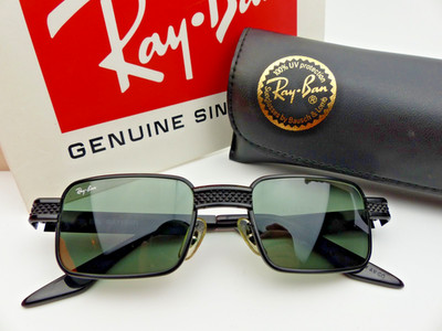 Ray-Ban Bausch & Lomb W2828 Vintage Undercurrent Black Sonnenbrille G-15 NOS Cased