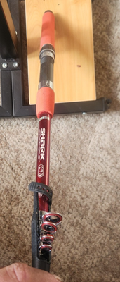 #ad #ad shark 270 6 section 2.7m 8ft 10in telescoping fishing rod $12.99