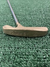 Acushner Bullseye Heavy Flange Brass RH Putter USA Preowned