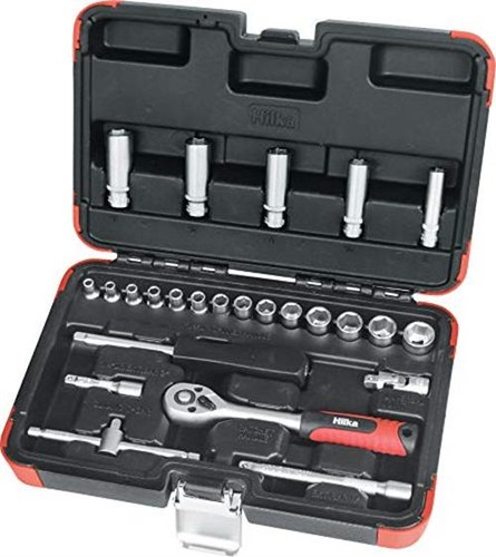 Hilka 03142502 25pce 1/4-inch Drive Socket Set 
