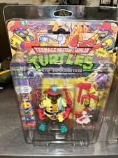 Vintage 1991 Teenage Mutant Ninja Turtles Hose Em Down Don Playmates MOC Case