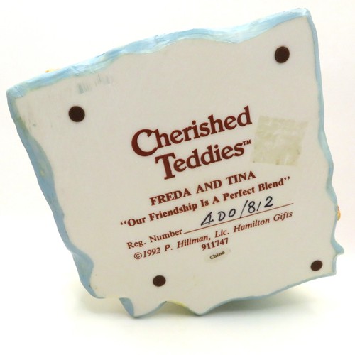Cherished Teddies "Freda and Tina" 1992 Our Friendship is a Perfect Blend 911747 - Picture 8 of 9