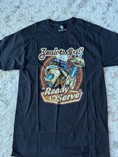 Blizzard StarCraft Shirt Mens Small Black Zealots Grill Ready to Serve JINX