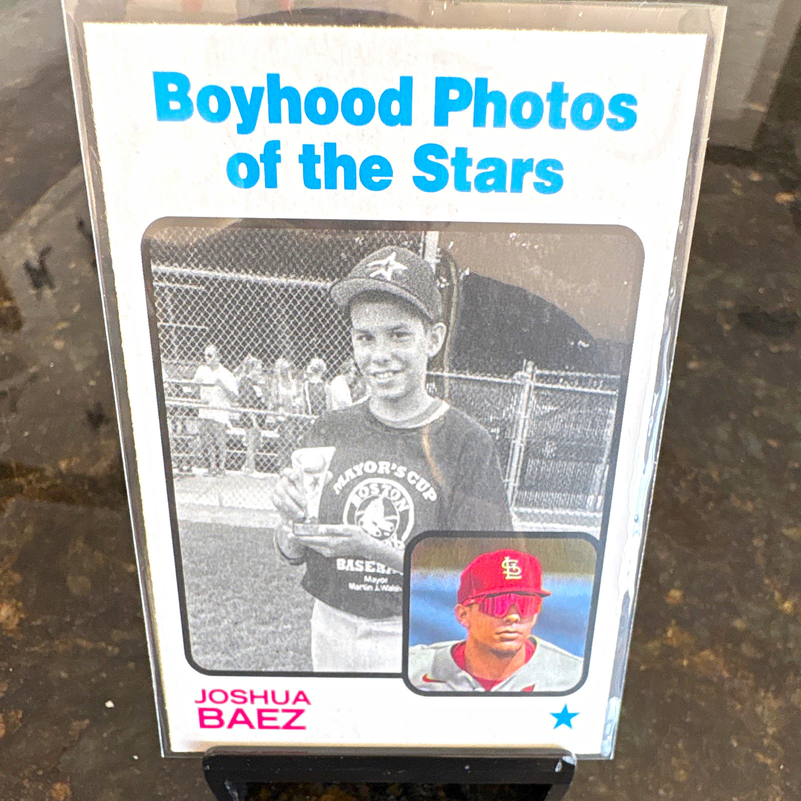 Topps 2022 Heritage MiLB Boyhood Photos of the Stars Joshua Baez RC #142