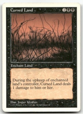 Cursed Land (LP) Fifth Edition 5ED Magic MTG