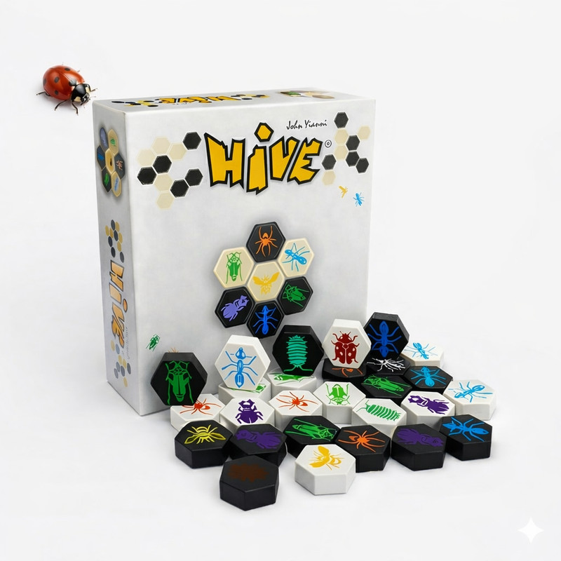 Hive Board Game 2 Player Strategy Family Fun Travel Party Game Christmas Gift UK