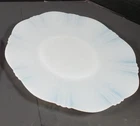 Vintage Macbeth Evans Sweetheart Monax Depression Milk Glass Plate 11.5”
