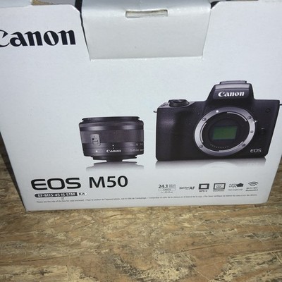 Canon EOS M50 Mirrorless Digital Camera w/15-45mm Lens
