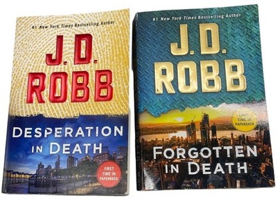lot of 2 J.D Robb paperback books 2022-2021 English New York bestseller READ