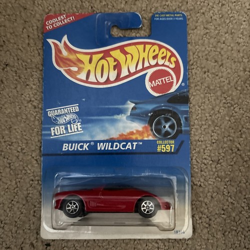 Hot Wheels #597 Buick Wildcat Red 7SP Wheels 1997 New On Card