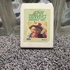 John Denver-Greatest Hits 8-Track Cartridge 1973 RCA Records Music vintage 
