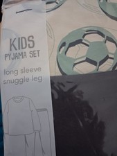 Kids Long Sleeve And Snuggle Leg Pyjama Set Size 9 To 10 Years