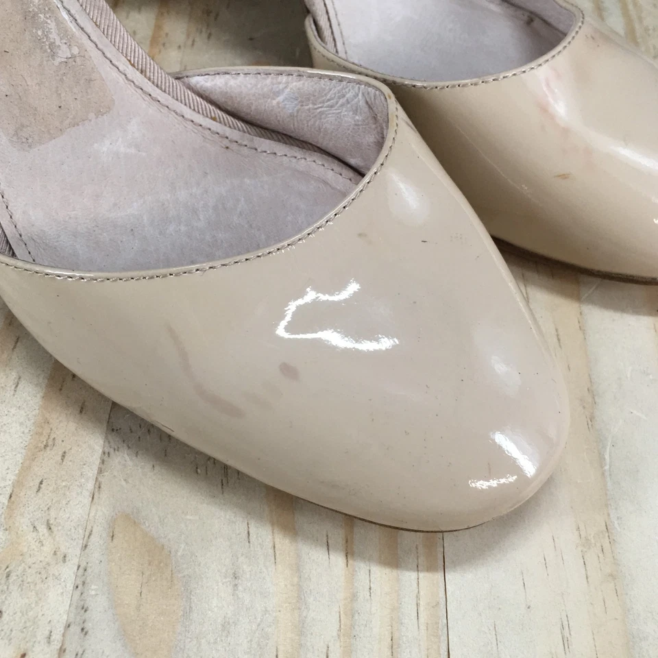 Louise et Cie Correa al Tobillo D'Orsay Bomba Mujer 8M Beige Tacones Bloque Charol Foto 4 de 4