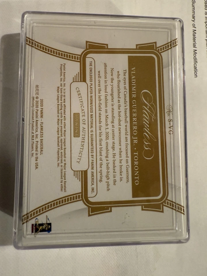 Tarjeta de béisbol impecable 2020 ⚾️ Vladimir Guerrero Jr. SPIKE/22…… ¿Ohtani quién? Foto 2 de 3