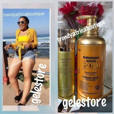 European White Gold Organic. Body Milk & Serum SPF50 
