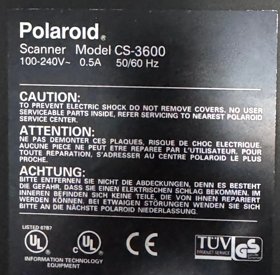 Polaroid Sprintscan 35 PLUS CS-3600 35mm Slide Scanner - Image 4 of 4