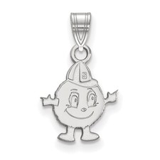 10k White Gold LogoArt Syracuse University Mascot Small Pendant 1W023SYU