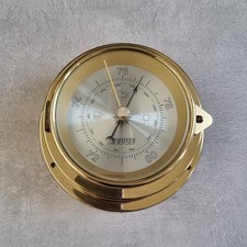 Revue Messing Barometer Rund Schiffsinstrument Analog Boot Messinstrument TOP!