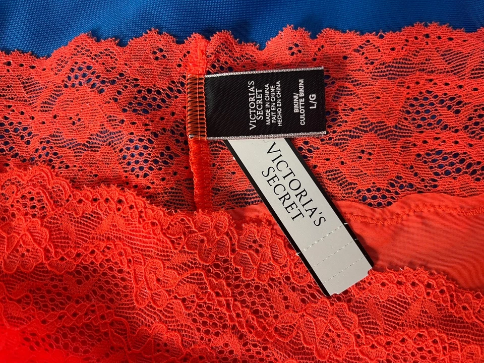 Pack de 2 Bikini L Victoria's Secret Muy Sexy L Neón, L Rosa Pierna Alta Brasileño Foto 3 de 4