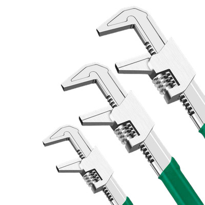 F-Type Wrench Right Angle Adjustable Wrench With Wide Jaw For Automotive