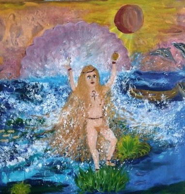 Bezaubernde Venus.Ein handgefertigtes  Acrylbild vom Atelier HADASSA .Ein Unikat