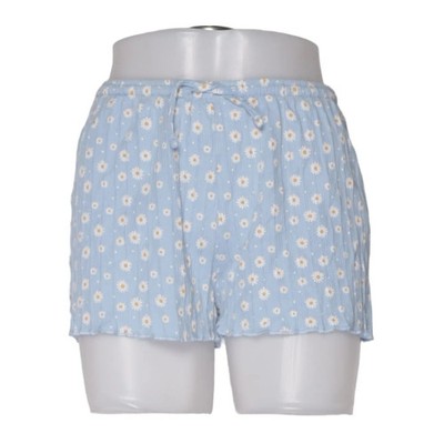 New Yorker, Pyjamashorts, Größe: M, Blau, Baumwolle/Elasthan, Blumen, Damen #Igo