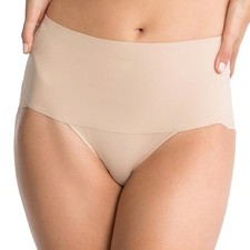 SPANX Undie-tectable Lace Cheeky Brief Soft Nude Size M NWT