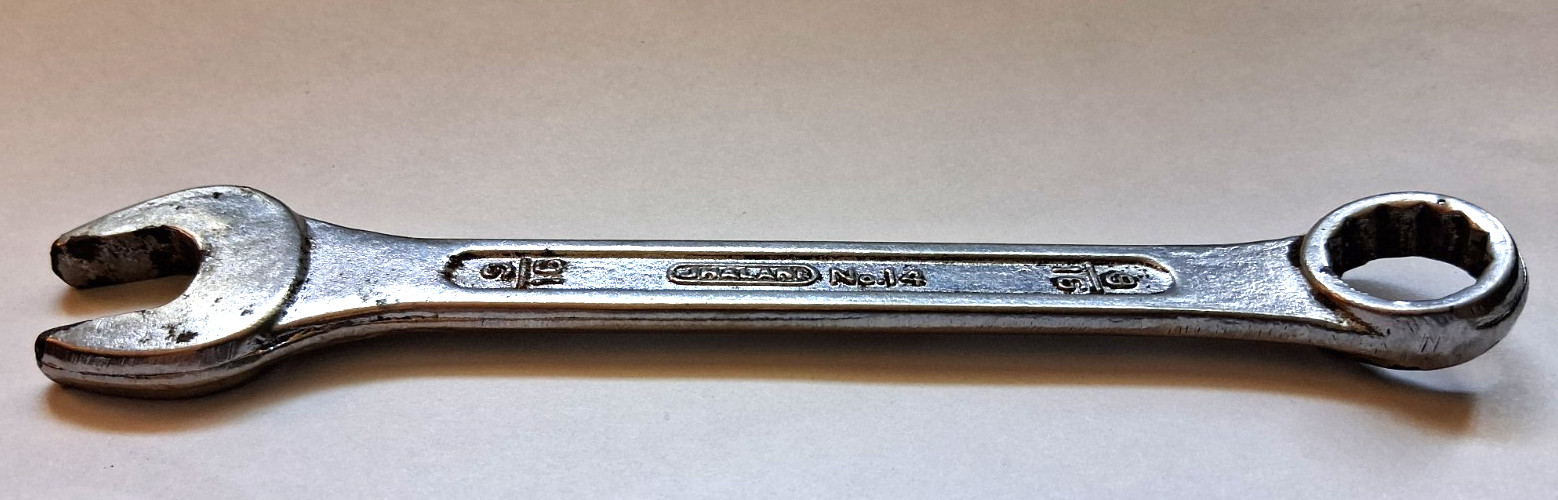 JHALAMI COMBINATION WRENCH  9/16 No 14 INDIA 12 POINT DROP FORGED